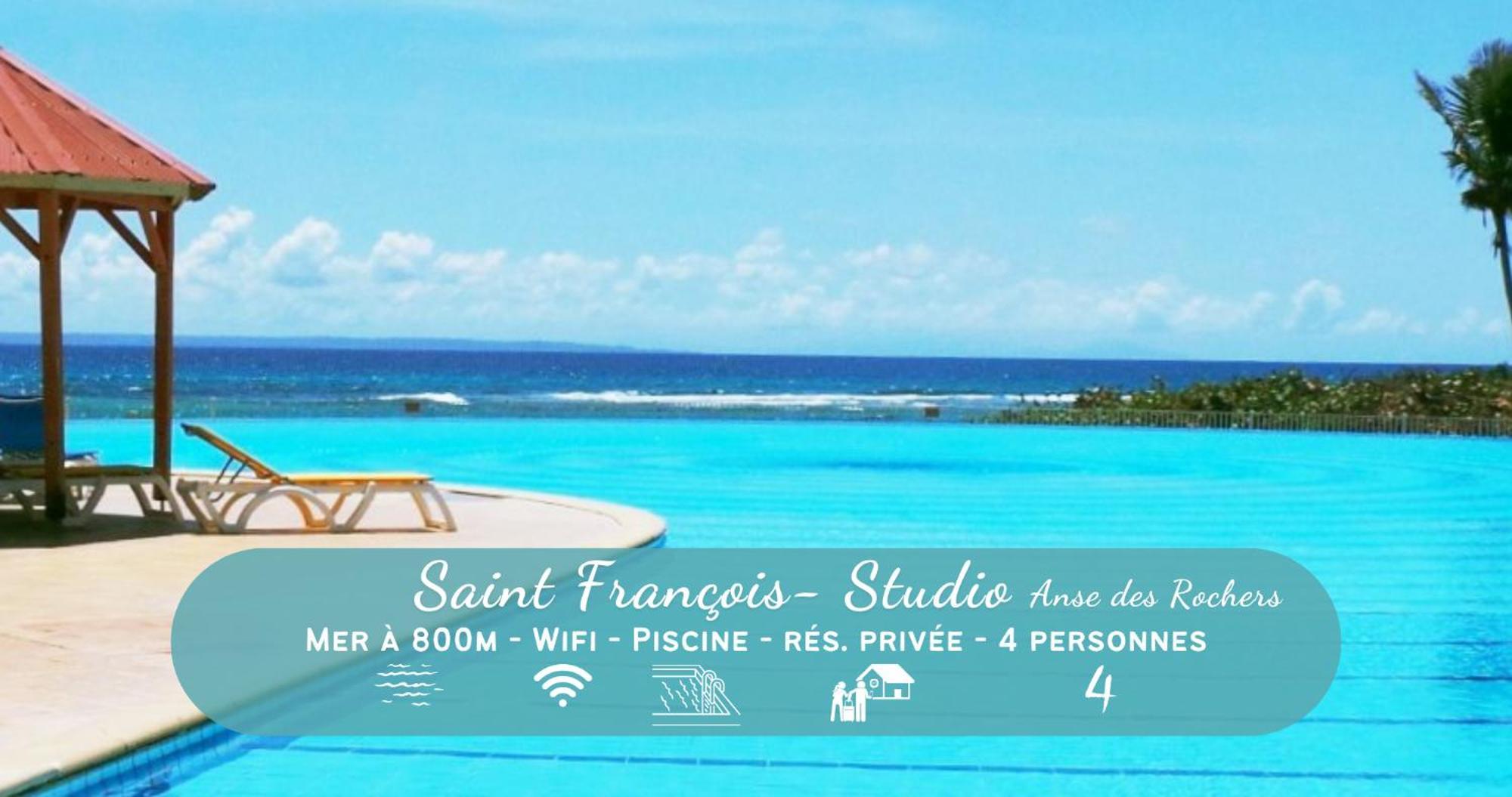 Chaleureux Studio Les Alizes: Cozy 4-Person Residence with Full Amenities Saint-Francois  Exterior photo